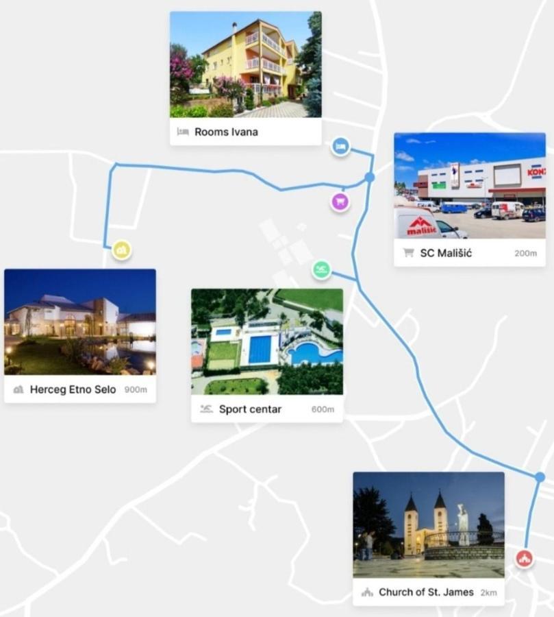 Međugorje Rooms Ivana מראה חיצוני תמונה